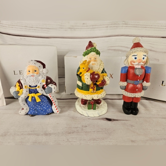 Lenox The Collectors Treasury of Santas Chrismas Holiday Set Nutcracker & Santas - Picture 9 of 12